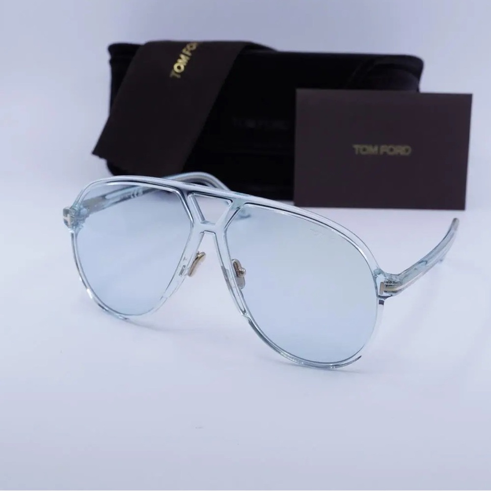 Tom Ford Sky Blue Bertrand Aviator Sunglasses